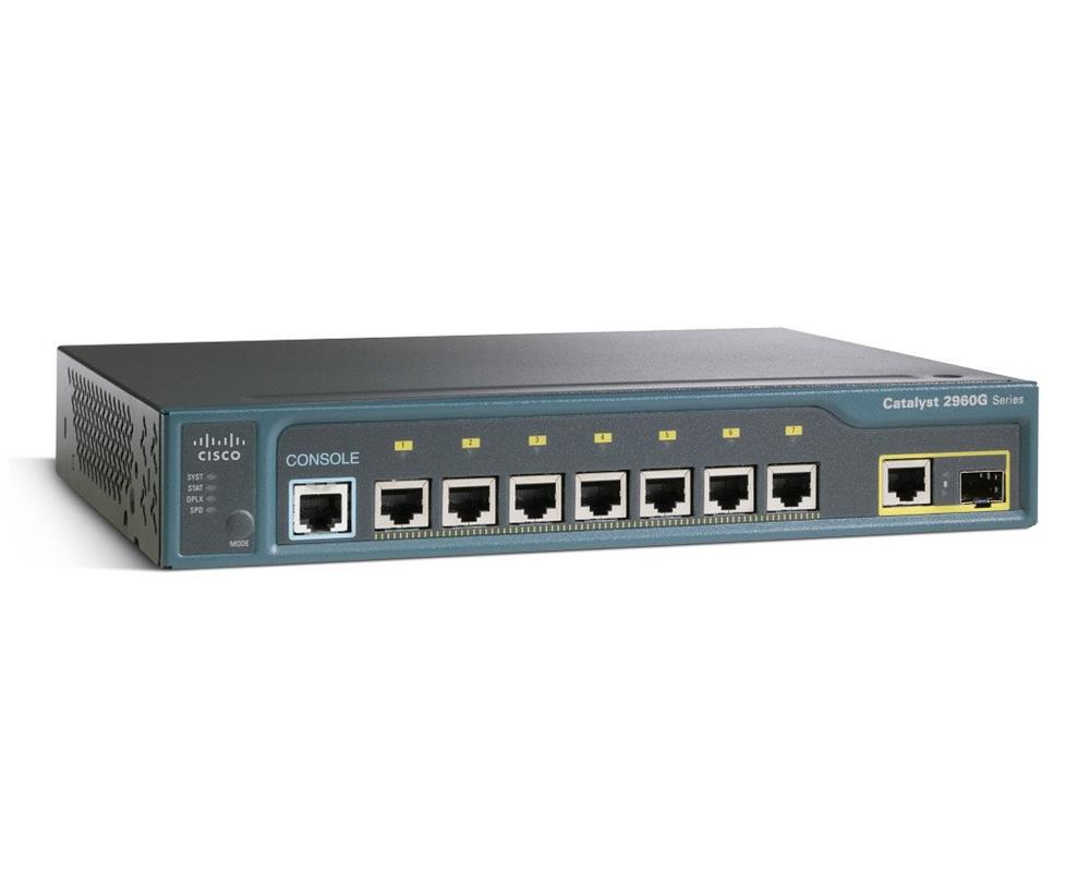 WS-C2960G-8TC-L= | Cisco Catalyst 2960 8-Port Gigabit Ethernet Switch 10/100/1000 TSFP LAN Base