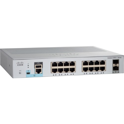 WS-C2960L-8TS-LL | Cisco Catalyst 2960L-8TS-LL Managed Switch 8 Ethernet-Ports and 2 Gigabit SFP Uplink-ports