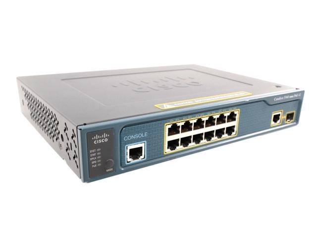 WS-C3560-12PC-S | Cisco 12 Ethernet 10/100 Ports and 1 Dual-Purpose 10/100/1000 and SFP-Port Catalyst Switch