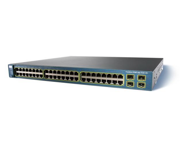 WS-C3560-48PS-S | Cisco Catalyst 3560-48PS Managed L3 Switch - 48 PoE Ethernet Ports and 4 SFP Ports