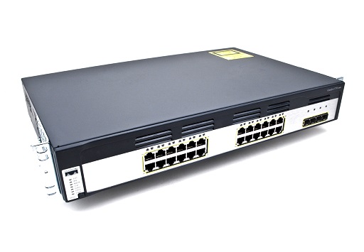 WS-C3750G-24TS-S | Cisco Catalyst 3750 - 24-Port Switch 10/100/1000T + 4 SFP Standard Multilayer IMAGE