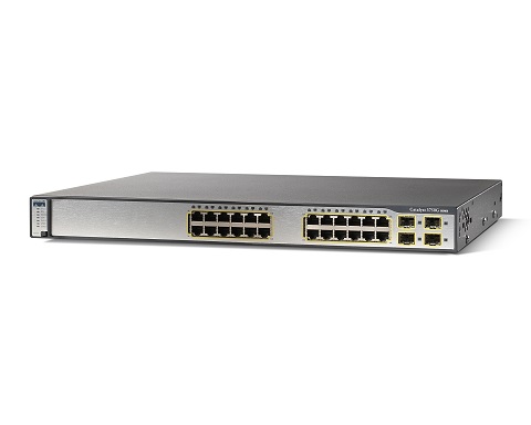 WS-C3750G-24TS-S1U | Cisco Catalyst 3750G-24TS-S1U Switch 24-Ports with 4 SFP -SMI 1U