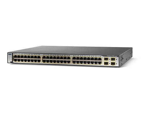WS-C3750G-48TS-S | Cisco Catalyst 3750G 48-Ports 10/100/1000T +4 SFP (Empty) Switch