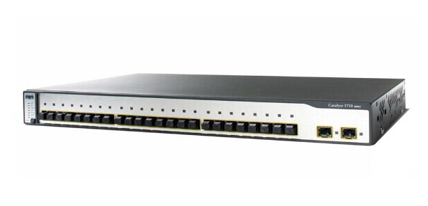 WS-C3750V2-24FS-S | Cisco Catalyst 3750v2 24 100base-Fx Ports + 2 Sfp Standard Image