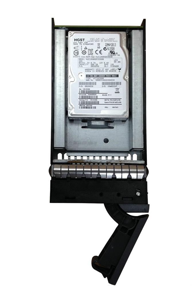 X487A-R5 | NetApp 600GB 10000RPM SAS 6 Gbps 2.5 64MB Cache Hard Drive