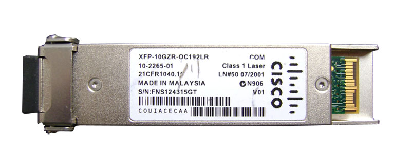 XFP-10GZR-OC192LR= | Cisco Single Mode Very Long Reach XFP Module 1 x 10GBase-ZR XFP