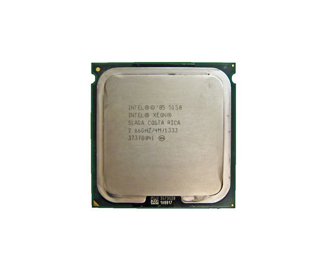 XJ089 | Dell 2.66GHz 1333MHz FSB 4MB L2 Cache Socket LGA771 Intel Xeon 5150 Dual Core Processor (Tray part)