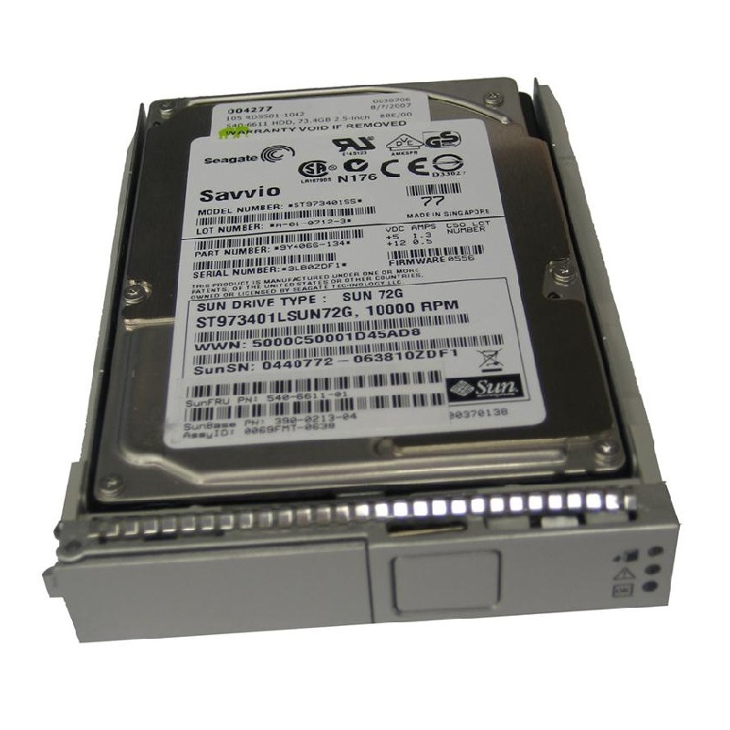 XRB-SS2CD-73G10K | Sun 73GB 10000RPM SAS 3Gbps Hot-Pluggable 2.5-inch Internal Hard Drive