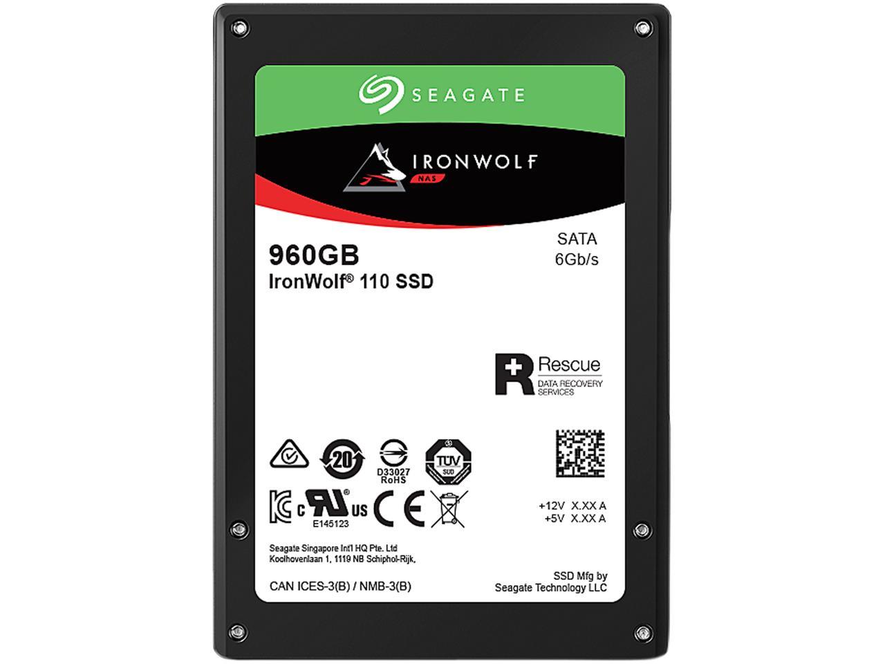 ZA960NM10011 | Seagate IRONWOLF 110 960GB SATA 6Gb/s 3D TLC 2.5-inch 7MM Solid State Drive