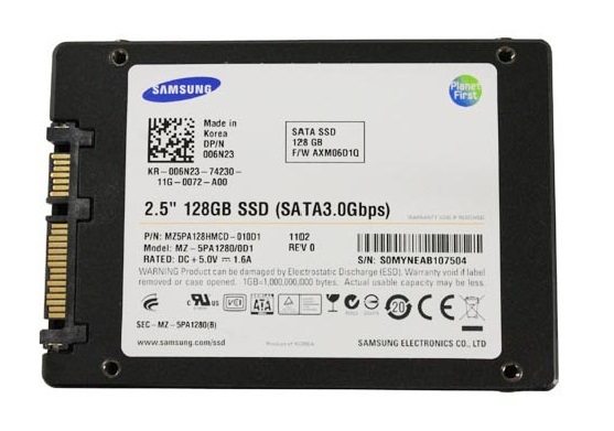 006N23 | Dell 128GB SATA 2.5 Solid State Drive (SSD)