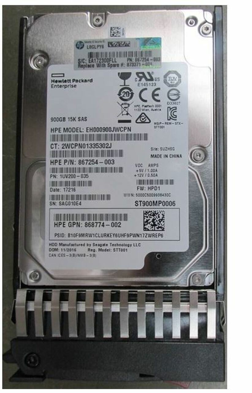 875217-003 | HPE 900gb 15000rpm Sas 12gbps 2.5 Sff Hot Swap Enterprise Digitally Signed Firmware Hard Drive
