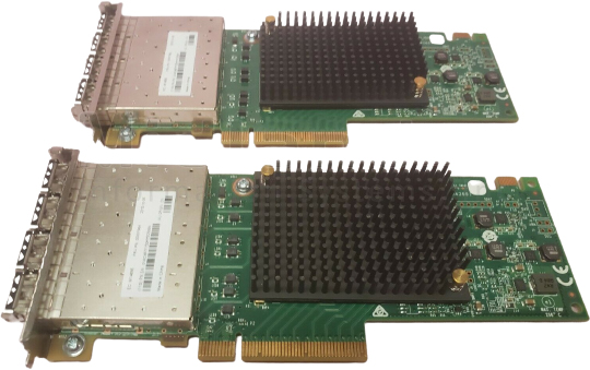 01AC487 | IBM Emulex Lightpulse 4-port 16gb Fibre Channel Adapter Cards Pair