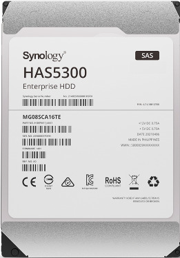 HAS5300-16T | SYNOLOGY 16TB Has5300-16t Sas 12-gbps 3.5 7200 Rpm, 512e, Buffer 512mb, Internal Enterprise Hard Disk Drive