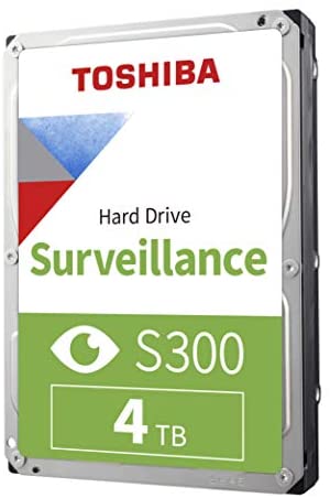 HDWT140UZSVAR | TOSHIBA 4tb S300 Surveillance 5400rpm 128mb Buffer Sata-6gbps 3.5 Surveillance Hard Disk Drive