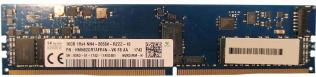 HMN82GR7AFR4N-VK | HYNIX 16gb (1x16gb) 2666mhz Pc4-21300 Cl19 Ecc Registered Single Rank X4 1.2v Ddr4 Sdram 288-pin Nvdimm Memory Module For Server