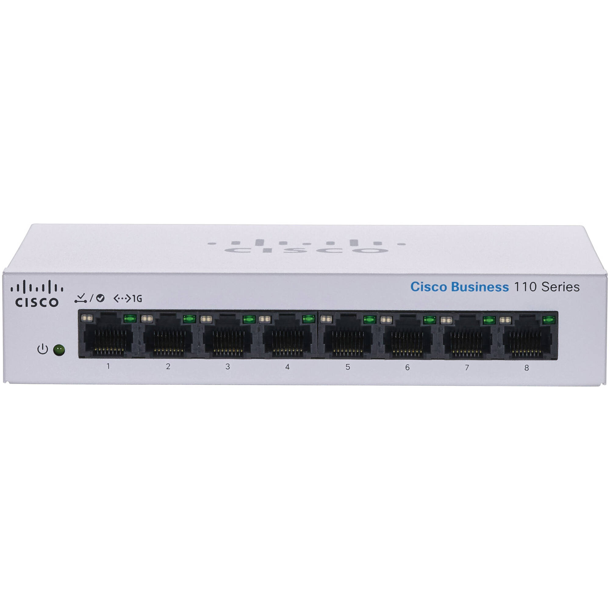 CBS110-8T-D | CISCO Business 110 Series - Switch - 8 Ports - Unmanaged - Rack-mountable