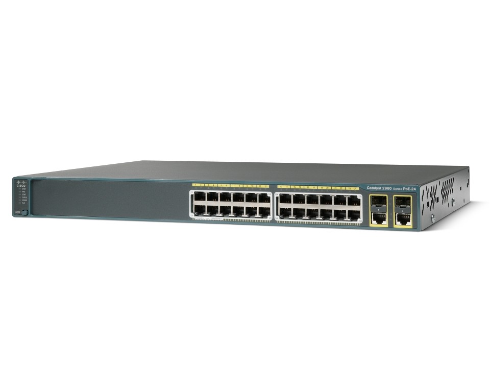 WS-C2960+24PC-L | CISCO Catalyst 2960-plus 24pc-l Managed Switch - 24 Poe Ethernet Ports And 2 Combo Gigabit Sfp Ports