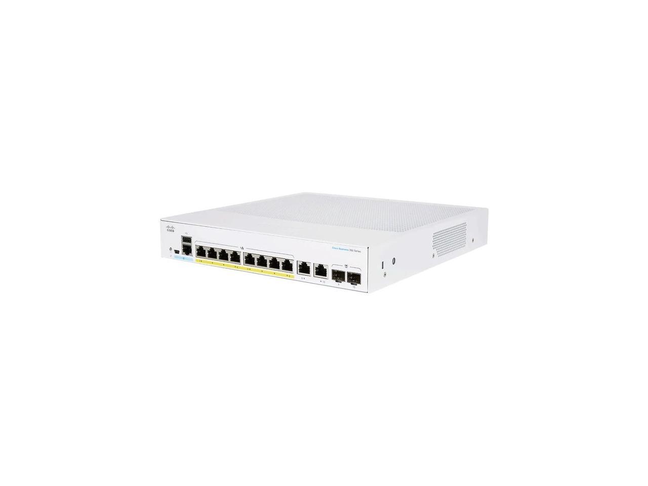 CBS250-8T-E-2G | CISCO 250 Series 250-8t-e-2g - Switch - L3 - Smart - 8 X 10/100/1000 + 2 X Combo Sfp - Rack-mountable