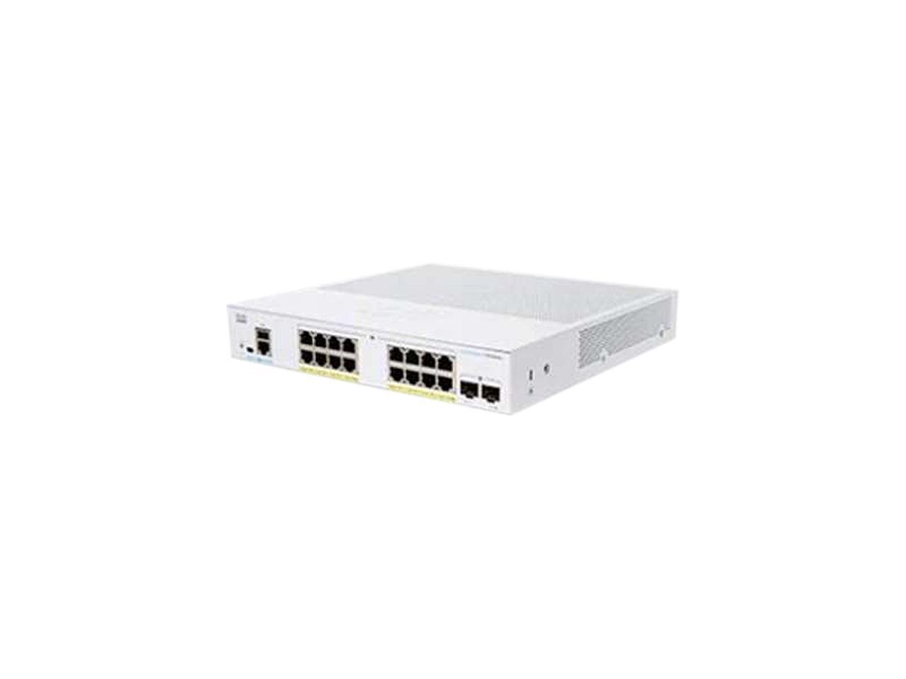 CBS250-16T-2G | CISCO 250 Series Ethernet Switch - 16 Ports - Manageable - 2 Layer Supported - Modular - Optical Fiber, Twisted Pair