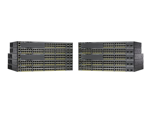 WS-C2960X-24TS-LL | CISCO Catalyst 2960x-24ts-ll - Switch - Managed - 24 X 10/100/1000 + 2 X Gigabit Sfp - Desktop, Rack-mountable