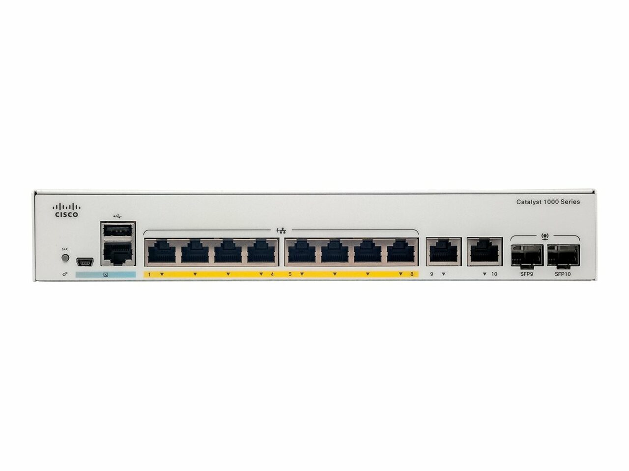 C1000-8T-2G-L | CISCO Catalyst 1000-8t-2g-l - Switch - Managed - 8 X 10/100/1000 + 2 X Combo Gigabit Sfp (uplink) - Rack-mountable