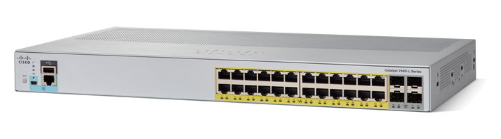 WS-C2960L-24TS-LL | CISCO Catalyst 2960l-24ts-ll Managed Switch - 24 Ethernet Ports And 4 Gigabit Sfp Uplink Ports