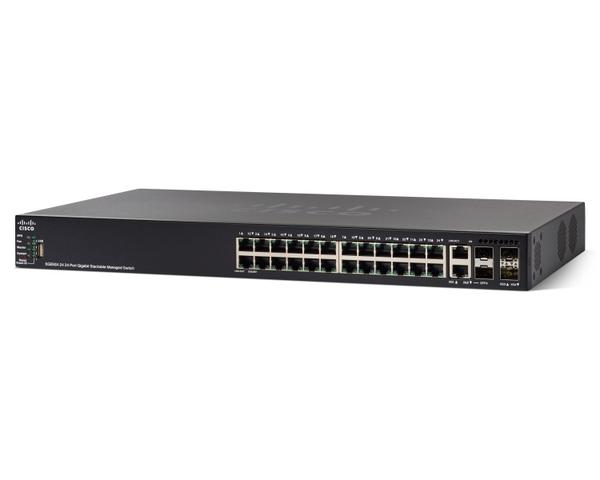 SG550X-24MP-K9 | CISCO 550X Series Sg550x-24mp-k9 - Switch - L3 - Managed - 24 X 10/100/1000 (poe+) + 2 X Combo 10 Gigabit Sfp+ + 2 X 10 Gigabit Sfp+ - Rack-mountable - Poe+ (382 W)