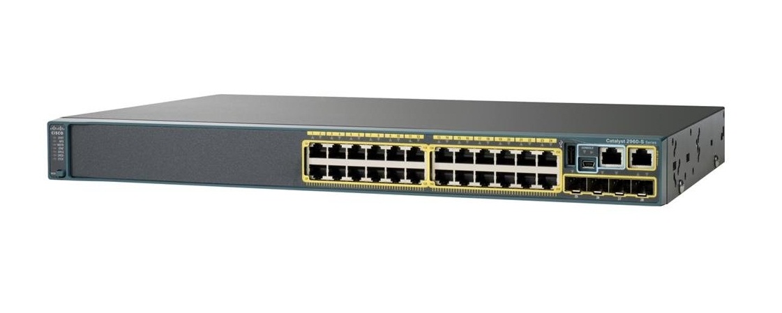 WS-C2960X-24PD-L | CISCO Catalyst 2960x-24pd-l Managed Switch - 24 Poe+ Ethernet Ports And 2 10-gigabit Sfp+ Ports