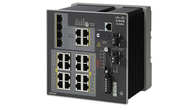 IE-4000-4GC4GP4G-E | CISCO Industrial Ethernet 4000 Series Managed Switch - 8 Combo Gigabit Sfp Ports And 4 Poe+ Ethernet Ports