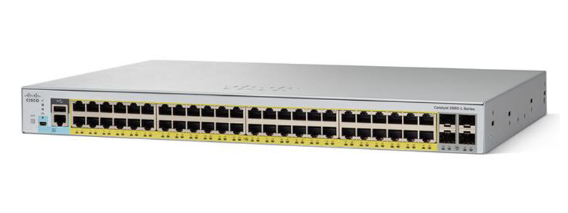 WS-C2960L-48PQ-LL | CISCO Catalyst 2960l-48pq-ll Managed Switch - 48 Ethernet Ports And 4 1/10 Gigabit Sfp+ Ports