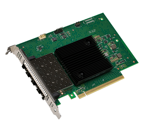 E810-XXVDA4 | INTEL Quad-port Pcie 4.0 X16 Low Profile 25 Gigabit Sfp28 X 2 Ethernet Network Adapter