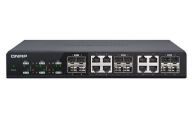 QSW-M1208-8C-US | QNAP Management Switch 12 Port Of 10gbe Port Speed 4 Port Sfp+ 8 Port Sfp+/ Nbase-t Combo Support For 5-speed Auto Negotiation (10g/5g/2.5g/1g/100m)