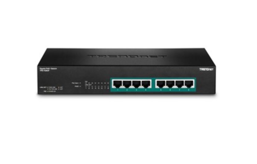 TPE-TG80F | TRENDNET 8-port Gigabit Full Power Poe+ Switch - 8 X Gigabit Ethernet Network - Twisted Pair - 2 Layer Supported - Rack-mountable