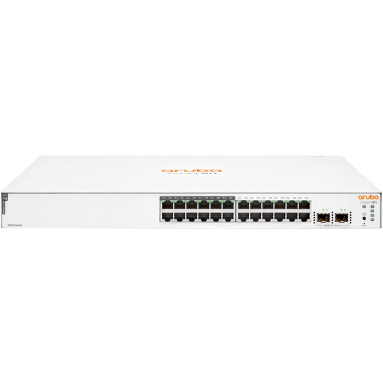 JL813A | HPE Aruba Instant On 1830 24g 12p Class4 Poe 2sfp 195w Switch - Switch - 24 Ports - Smart - Rack-mountable