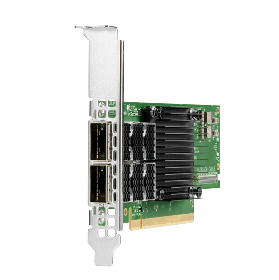 P06251-B21 | HPE Mcx653106a-ecat Infiniband Hdr100/ethernet 100gb 2-port Qsfp56 Pcie3 X16 Adapter