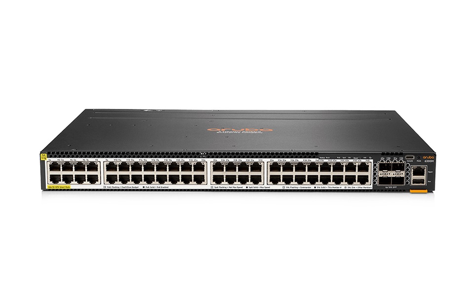 JL666-61001 | HPE Aruba 6300f 24-port 1gbe Class 4 Poe And 4-port Sfp56 Switch