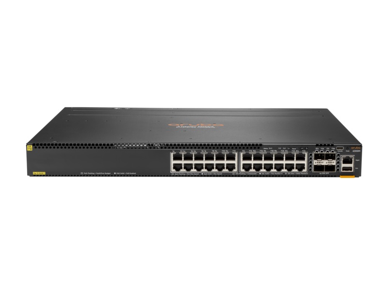 JL662A#ABA | HPE Aruba 6300m 24-port 1gbe Class 4 Poe And 4-port Sfp56 Switch