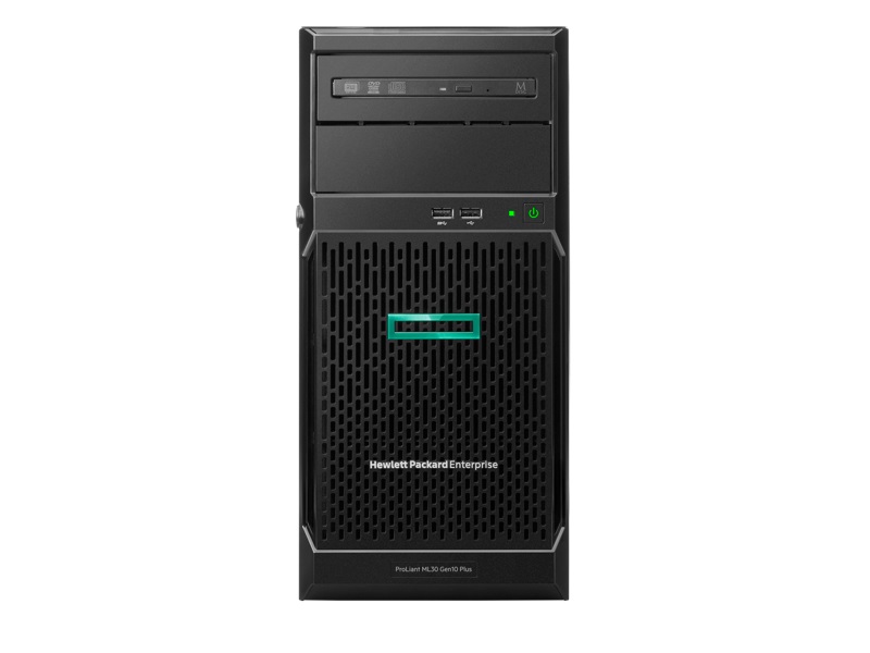 P44718-001 | HPE Proliant Ml30 Gen10 Plus Entry Model - 1x Intel Xeon Quad-core E-2314 / 2.8 Ghz, 16(1x16)gb Ddr4 Sdram, Embedded Intel Vroc Sata Sw Raid, Emb 1gb 2p Bcm5720 Network Adapter, 4lff, 1x 350w Atx Ps 4u Tower Server