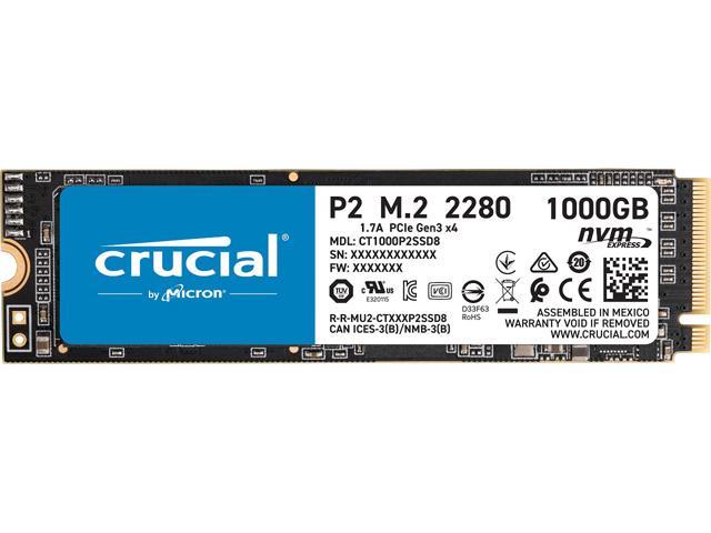 CT1000P2SSD8 | CRUCIAL P2 1tb Pcie G3 1x4 / Nvme M.2 2280 Internal Solid State Drive