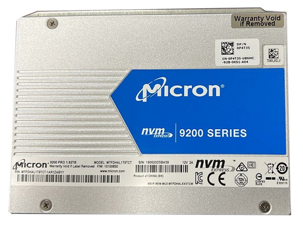 MTFDHAL1T9TCT-1AR1ZABYY | MICRON 9200 Pro 1.92tb 2.5 U.2 Pci Express 3.0 X4 (nvme) Mixed Use Enterprise Internal Solid State Drive