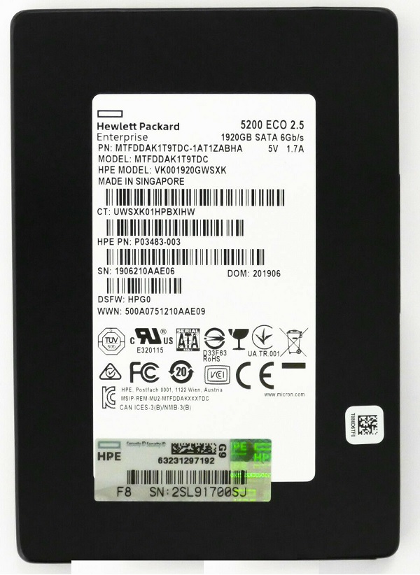 MTFDDAK1T9TDC | MICRON 5200 Eco 1.92tb Sata 6gbps 2.5 Internal Solid State Drive