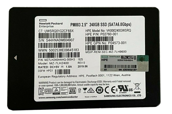 MZ7KH960HAJR-000H3 | SAMSUNG Sm883 Series 960gb Sata 6gbps 2.5 Sff Mixed Use Enterprise Internal Solid State Drive