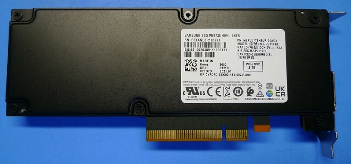 MZ-PLJ1T60 | SAMSUNG Pm1735 1.6tb Pcie Card (hhhl) Pci Express 4.0 X8 Enterprise Internal Solid State Drive