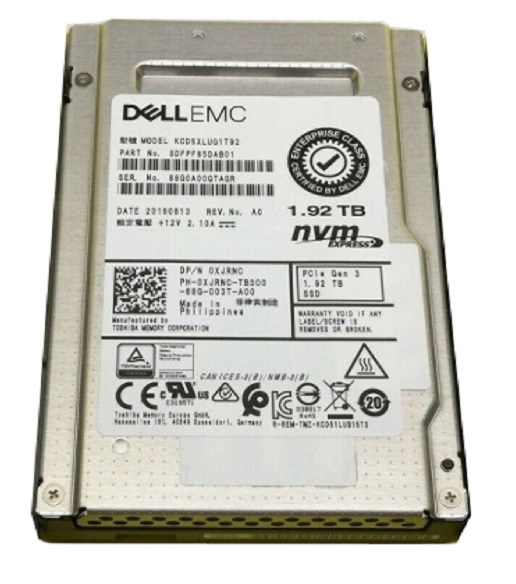 KCD5XLUG1T92 | TOSHIBA Cd5 Series 1.92tb Sata 6gbps 2.5 Read Intensive Pci Express 3.0 X4 (nvme) (tlc) Enterprise Internal Solid State Drive