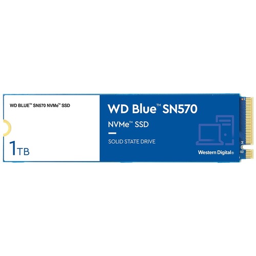 WDS100T3B0C | WESTERN DIGITAL Wds100t3b0c Wd Blue Sn570 Nvme 1tb Pci-e 3.0 X4 M.2 2280 Internal Solid State Drive