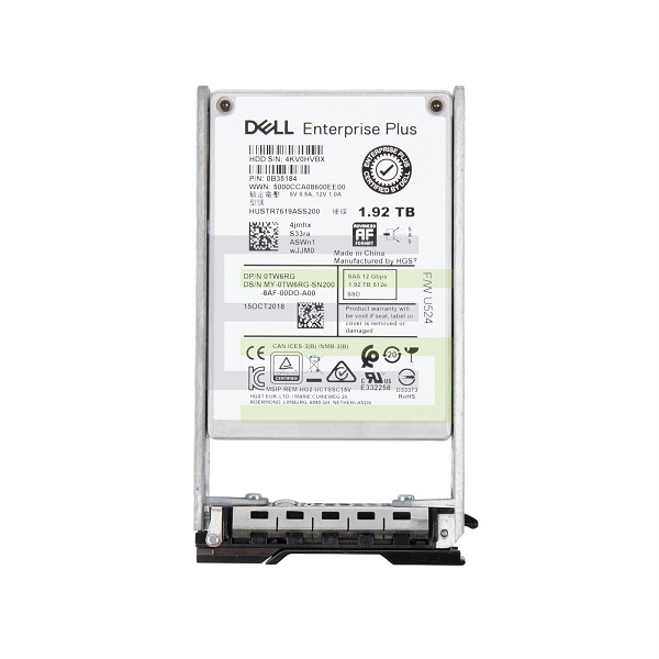 TW6RG | DELL 1.92tb Compellent Sas Read Intensive 12gbps 2.5 Form Factor Solid State Drive