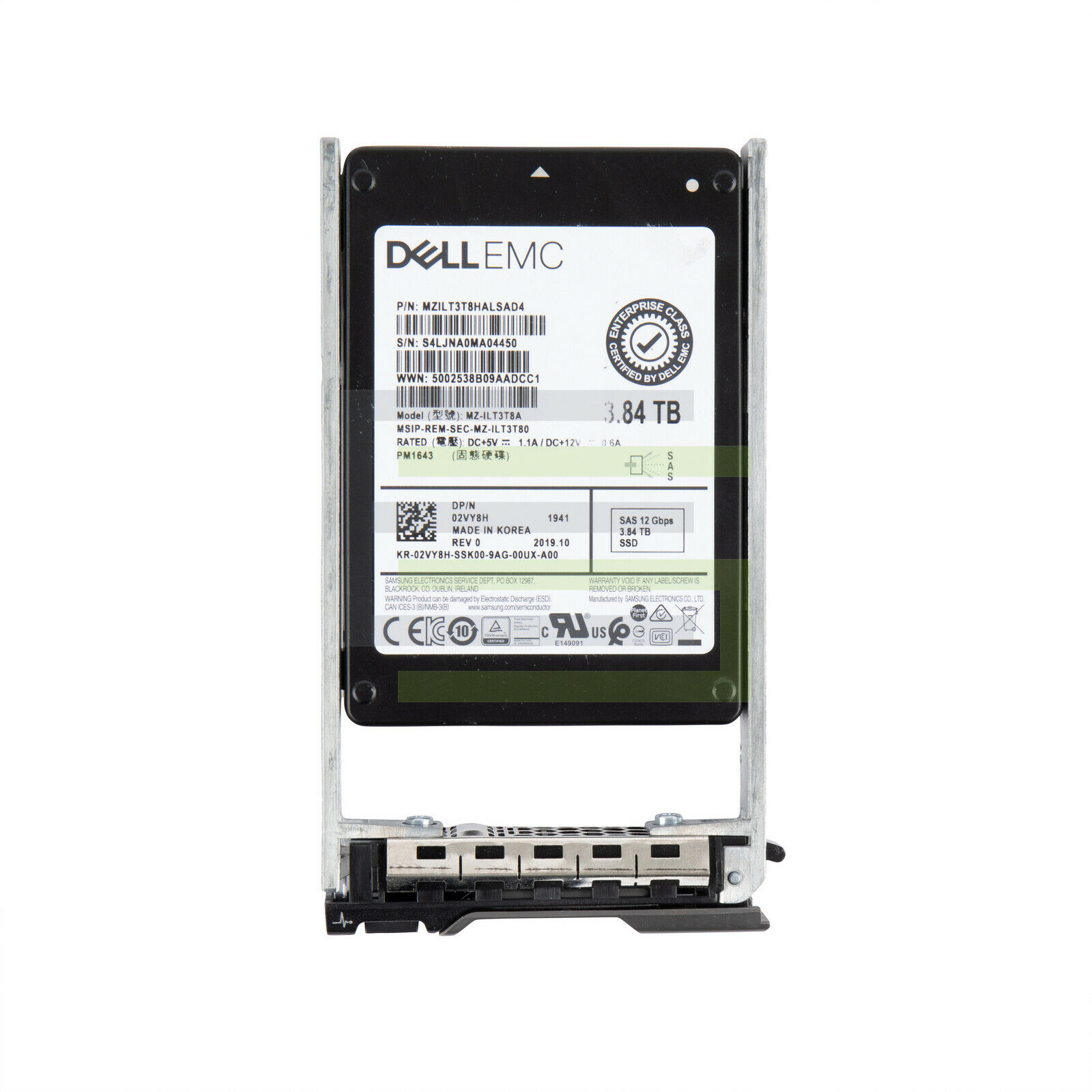 2VY8H | DELL Emc 3.84tb Sas Read Intensive 12gbps 2.5 Form Factor Internal Solid State Drive