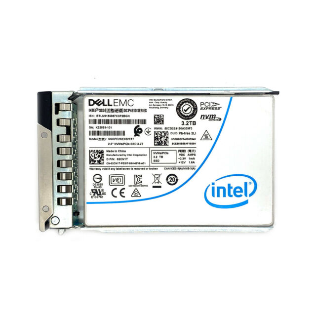 14NHK | DELL EMC Dc P4610 3.2tb Pcie Flash Nvme 3.1 X4 U.2 15mm 3d2 Tlc Solid State Drive 14g Poweredge Server