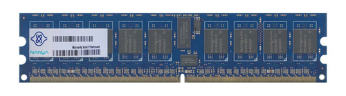NT2GT72U4NA0BV-5A | Nanya 2GB PC2-3200R (2RX4) DDR2- 400MHz ECC CL3 240-Pin DIMM Memory Module - NEW