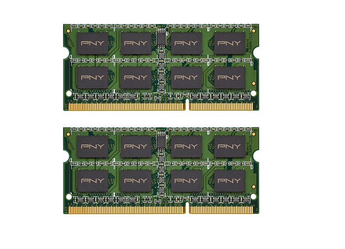 MN8192KD3-1333-AP | PNY 8GB Kit (2 X 4GB) PC3-10600 DDR3-1333MHz non-ECC Unbuffered CL9 204-Pin SoDimm 1.5V Dual Rank Memory